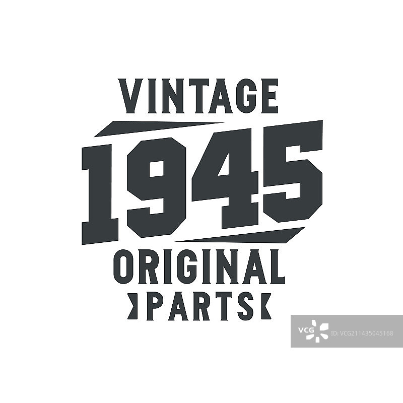 出生于1945年的复古生日图片素材