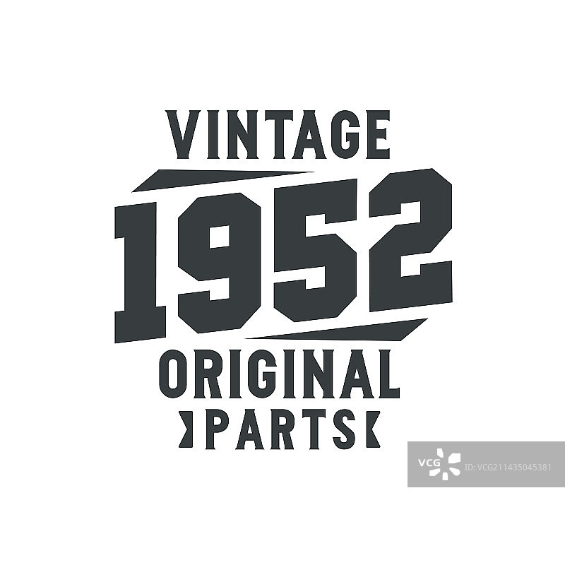 1952年复古生日图片素材