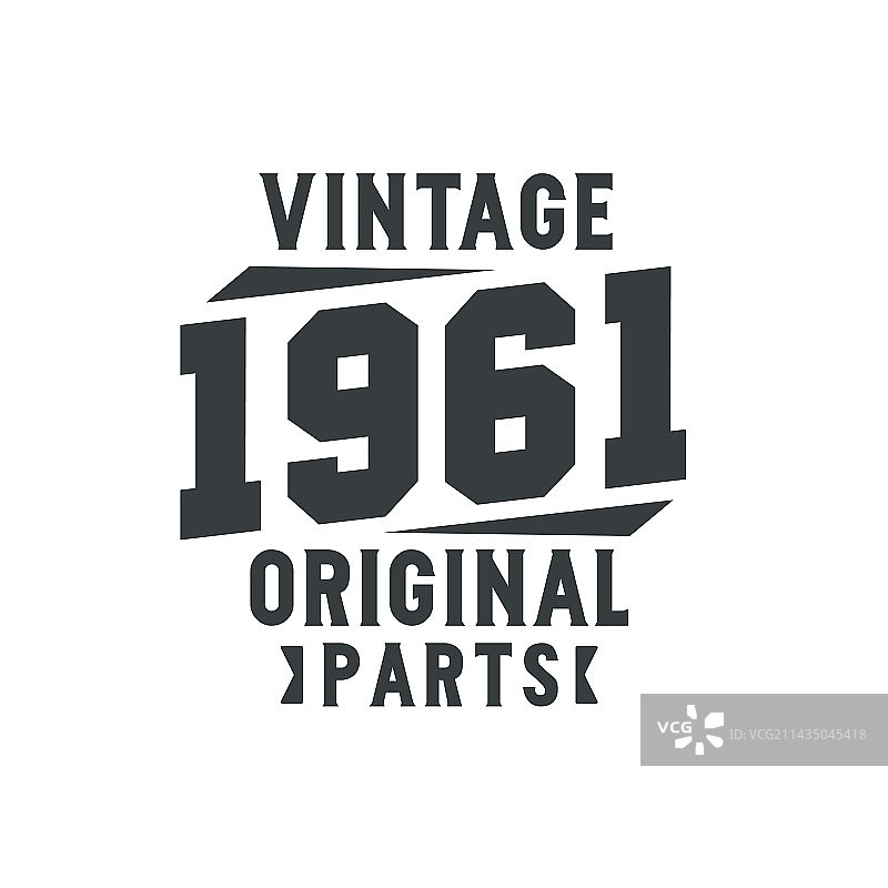 1961年复古生日纪念图片素材