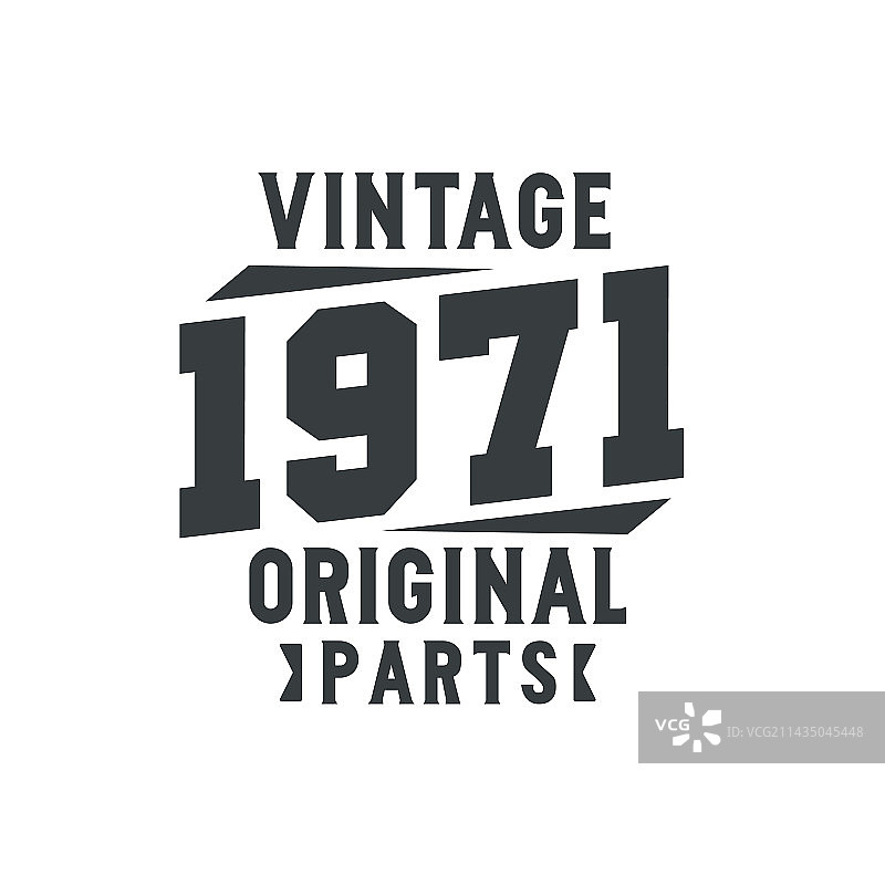 1971年复古生日纪念图片素材