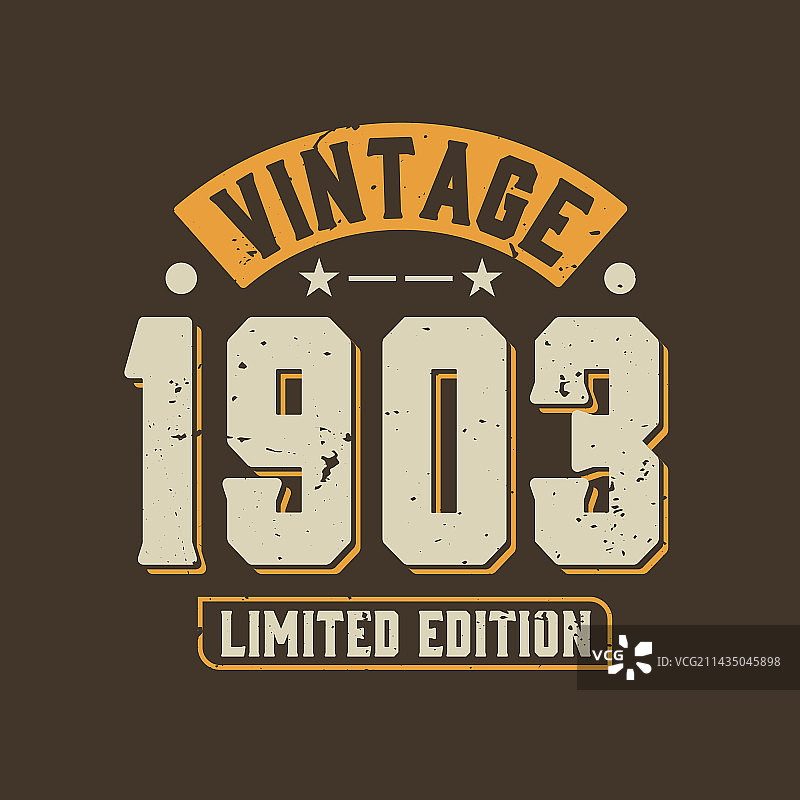 1903年复古生日图片素材