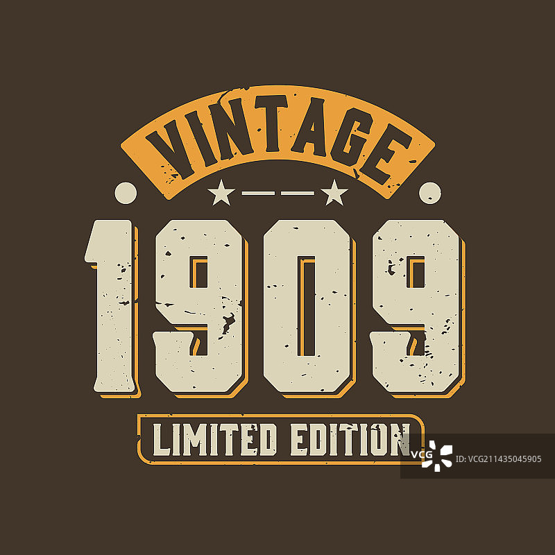 1909复古限量版图片素材