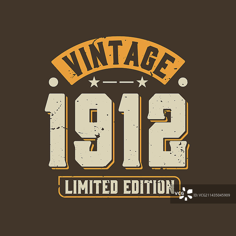 1912年复古限量版图片素材