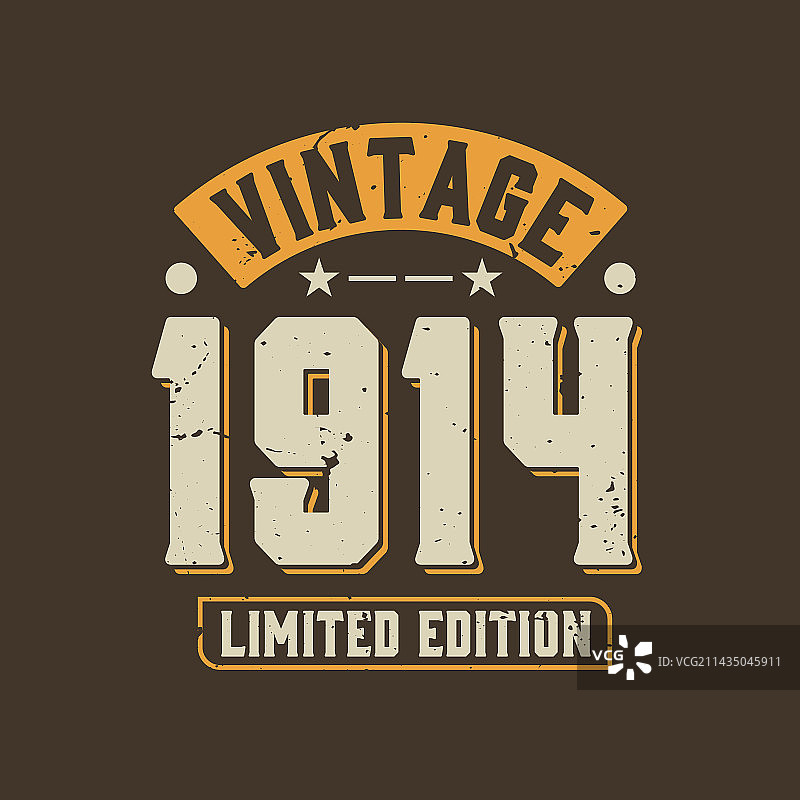 1914年复古限量版图片素材