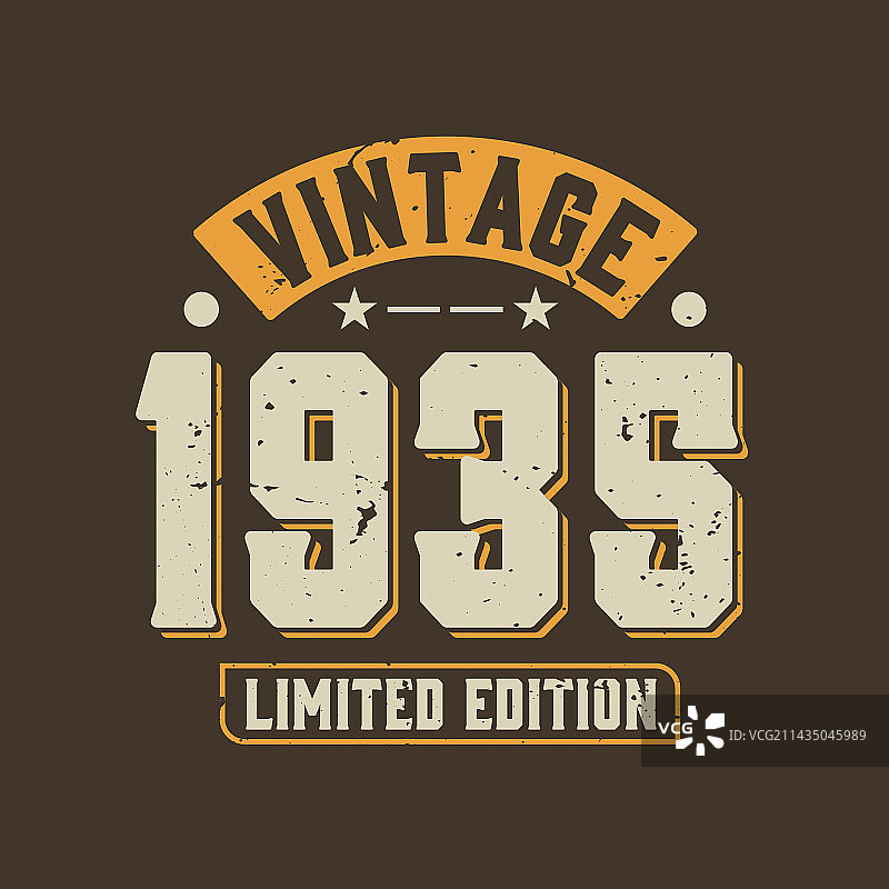 1935年复古限量版图片素材