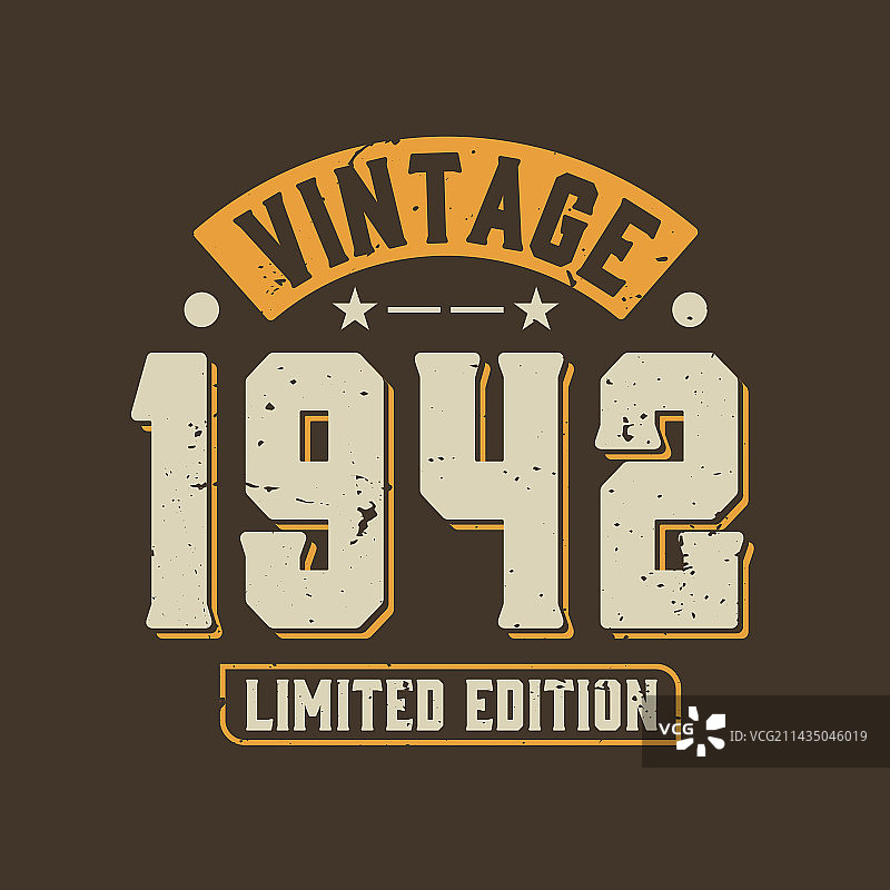 1942年复古限量版图片素材