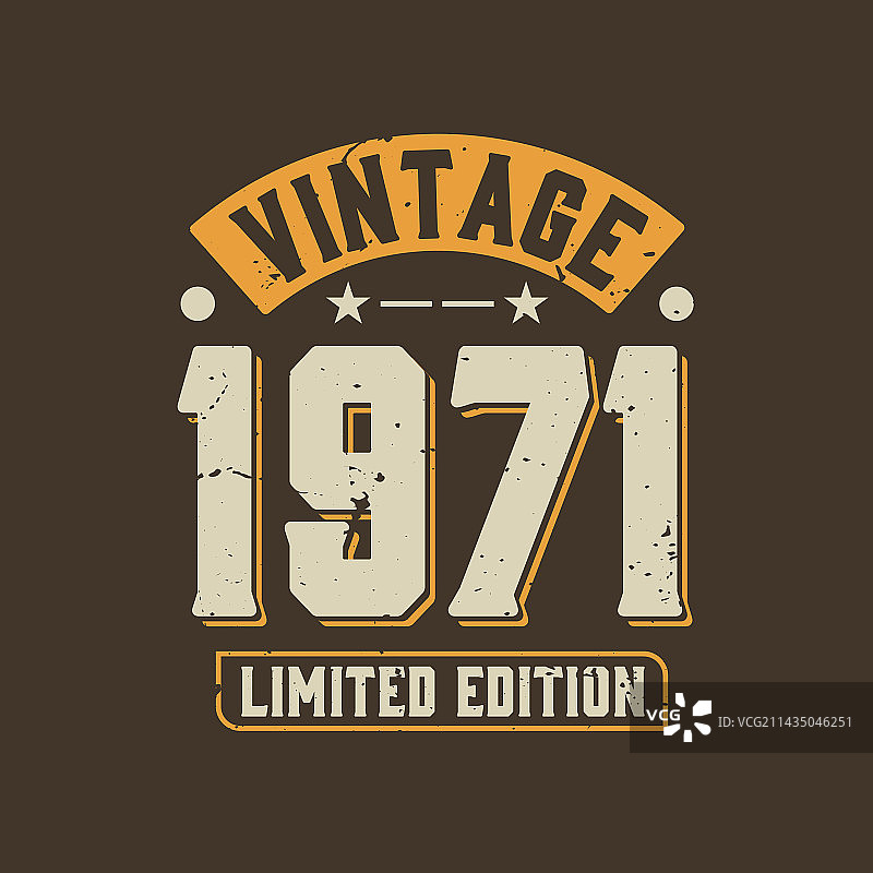 1971复古限量版图片素材
