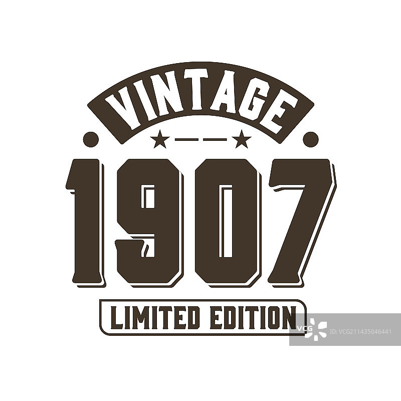 1907年复古生日图片素材