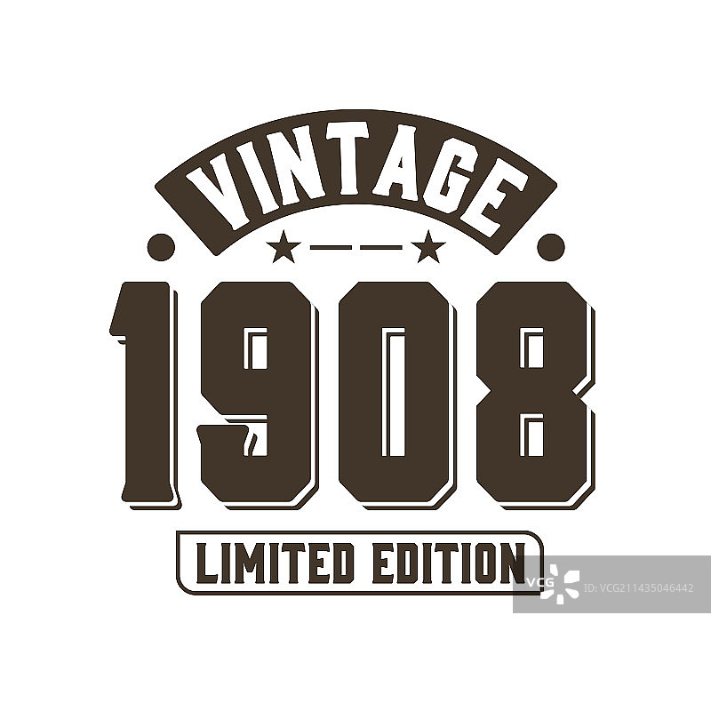 1908年复古生日图片素材