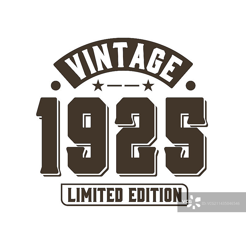 1925年复古生日纪念图片素材
