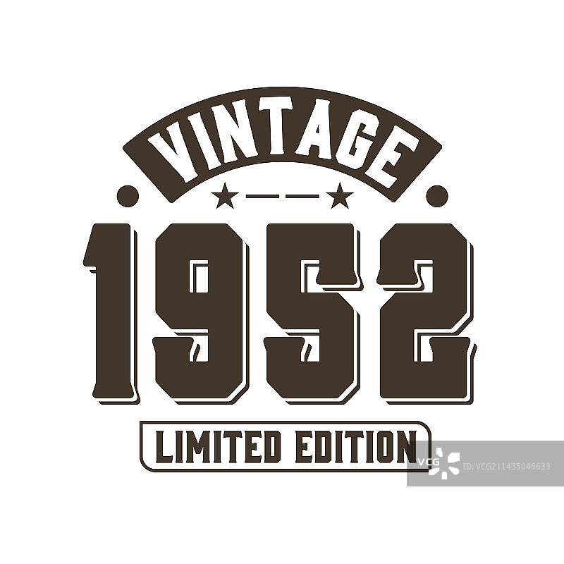 1952年复古生日图片素材