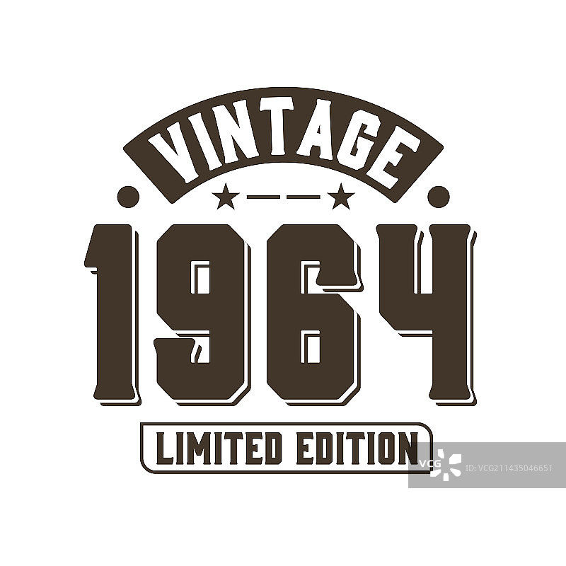 1964年出生复古生日图片素材
