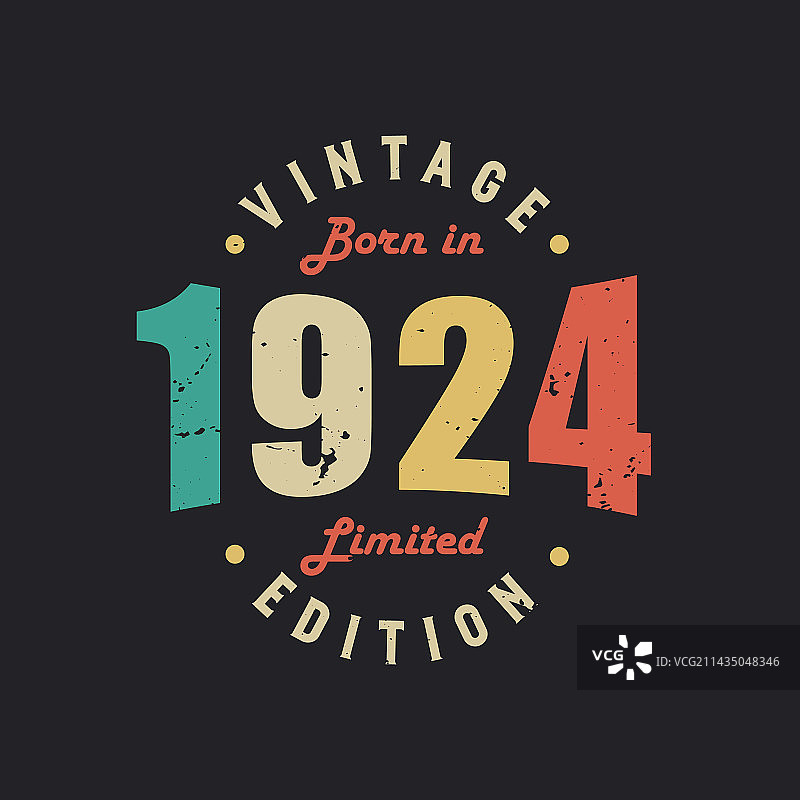 1924年复古限量版图片素材