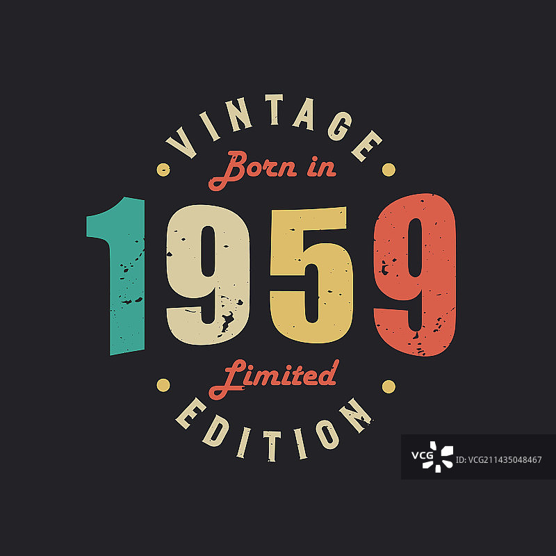 1959年复古限量版图片素材