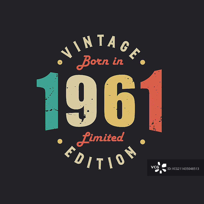 1961年复古限量版图片素材