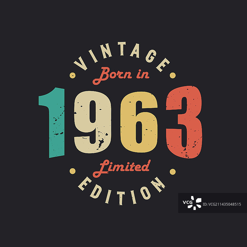 1963年复古限量版图片素材