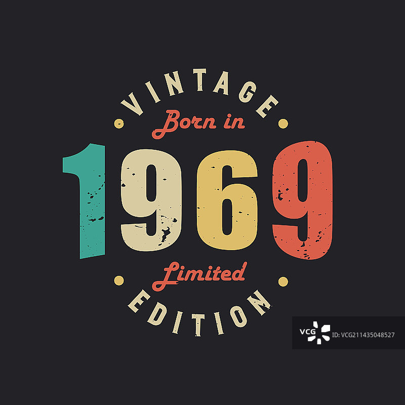 1969年复古限量版图片素材