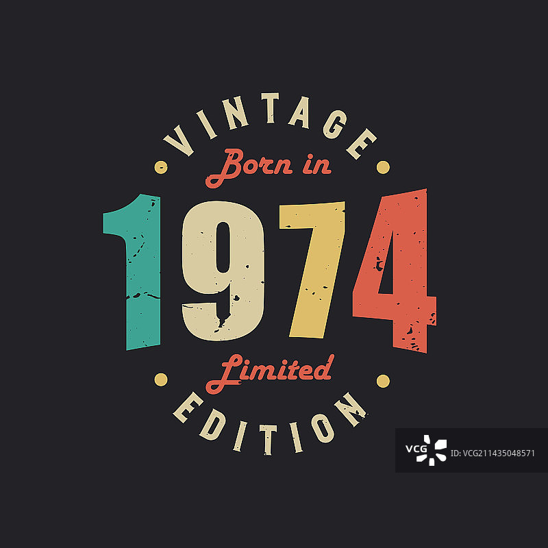 1974年复古限量版图片素材