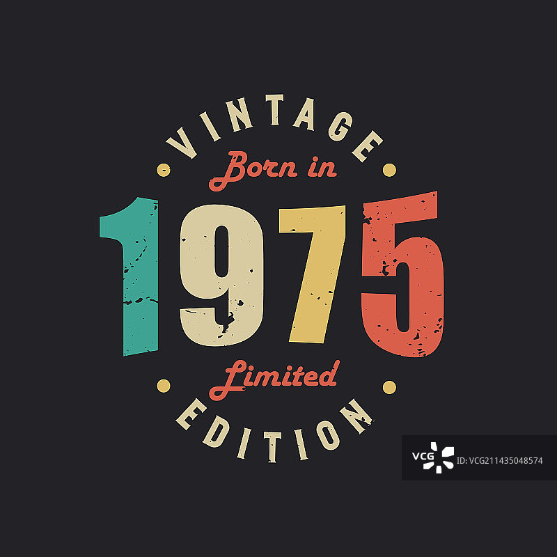 1975年复古限量版图片素材
