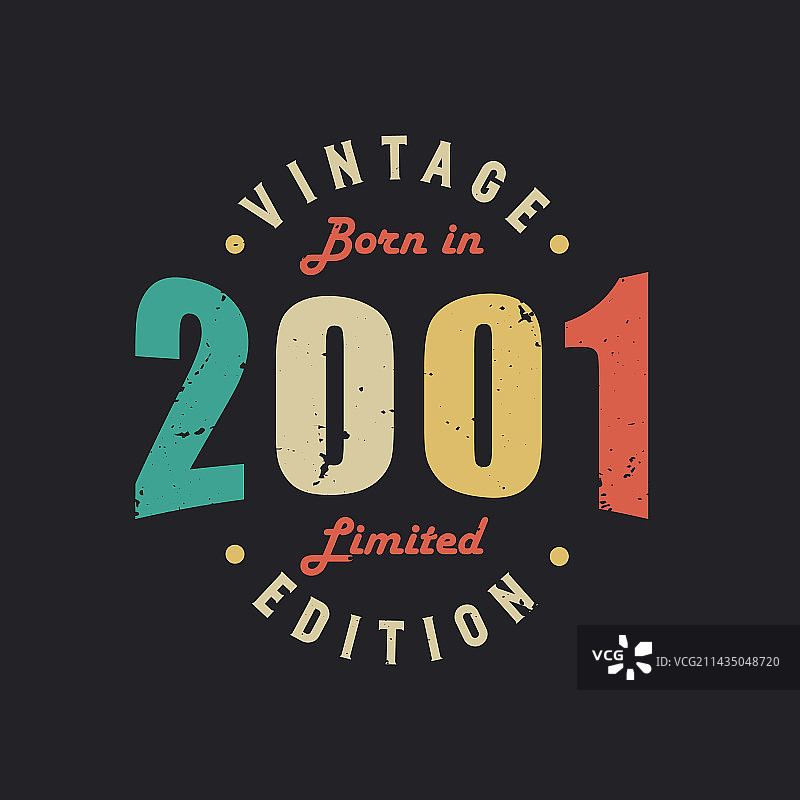 2001年出生限量版图片素材