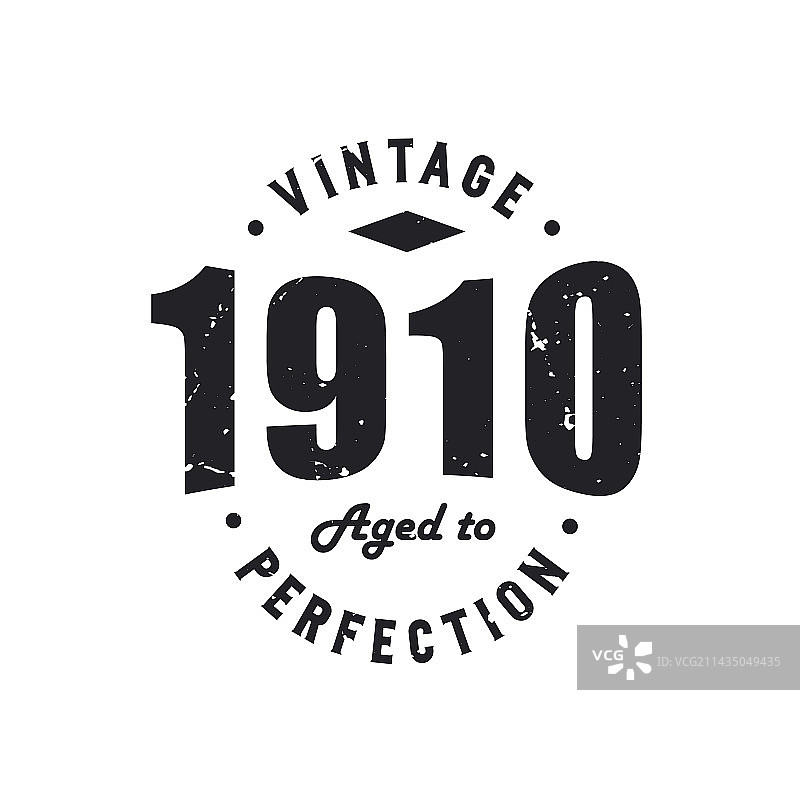 1910年出生复古生日设计图片素材
