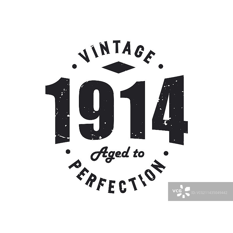 1914年复古生日图片素材