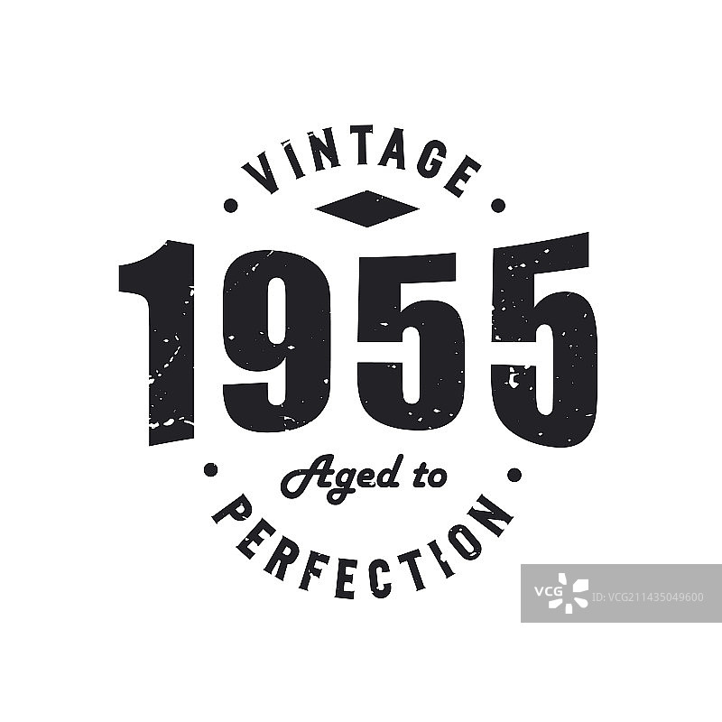 1955年复古生日纪念图片素材