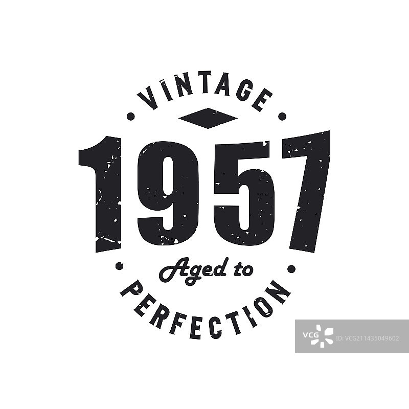 1957年复古生日图片素材