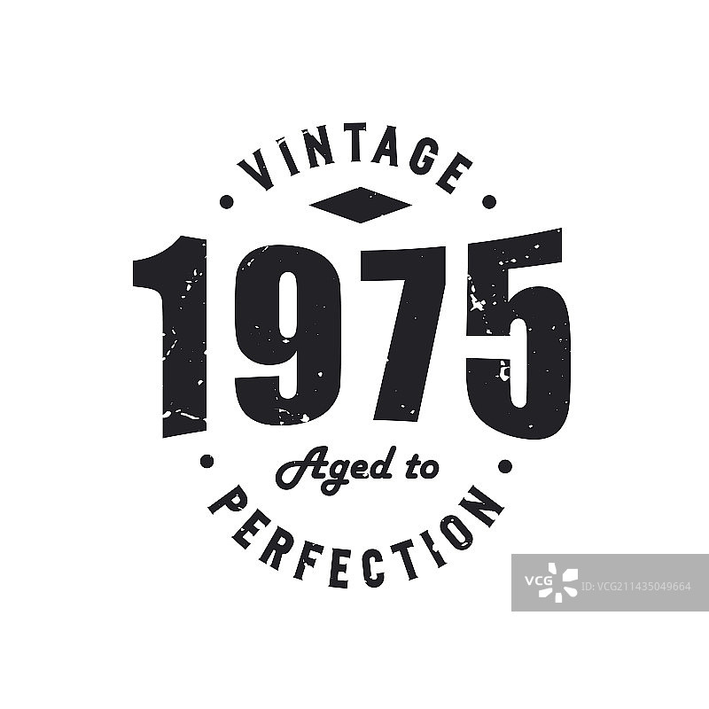 1975年复古生日纪念图片素材