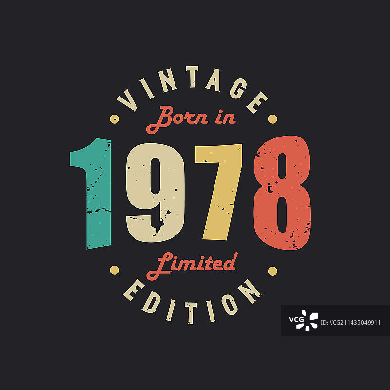 1978年复古限量版图片素材