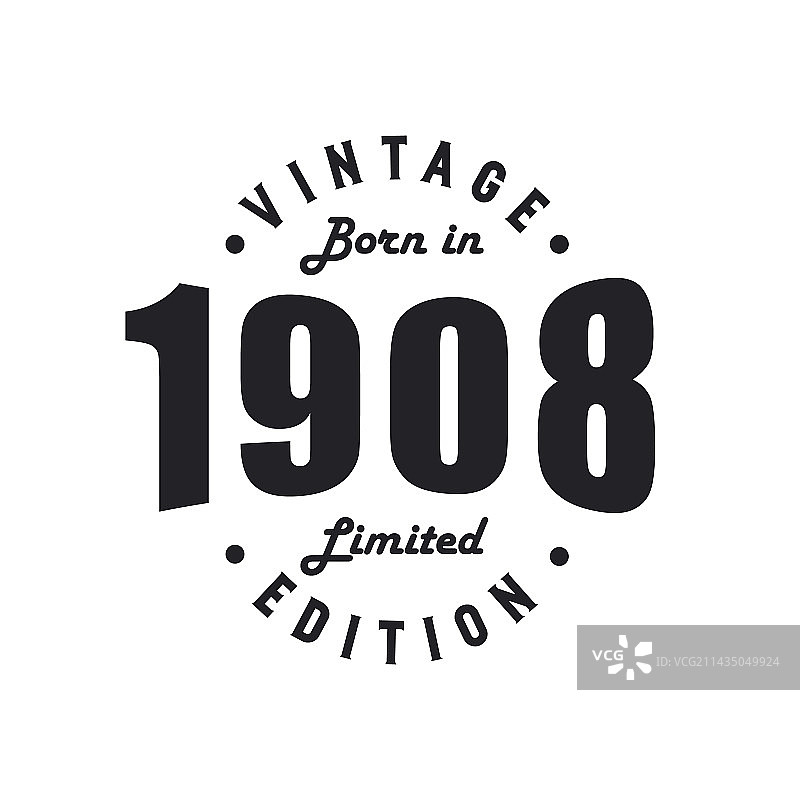 1908年复古生日庆典图片素材