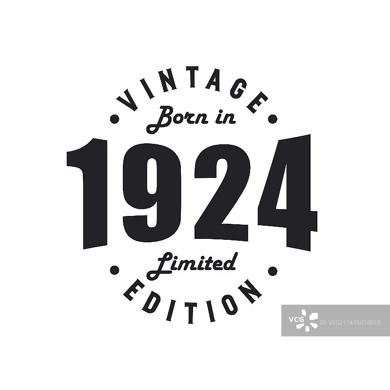 1924年出生复古生日庆祝图片素材