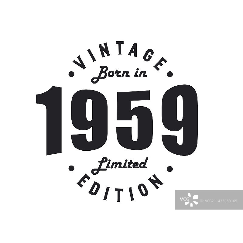 1959年复古生日庆祝图片素材