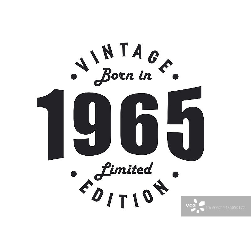 1965年复古生日庆祝图片素材