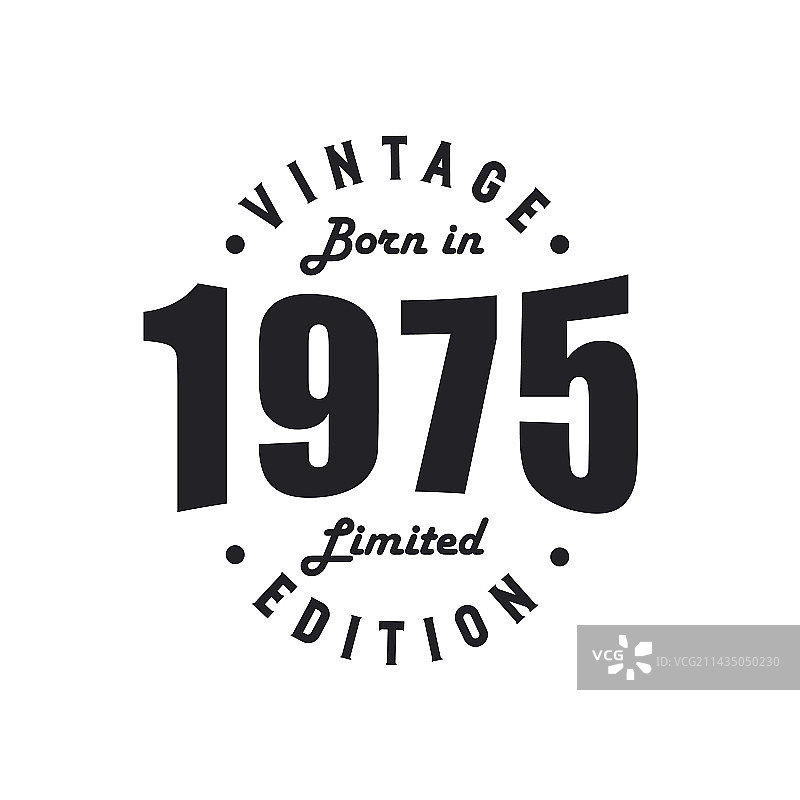 1975年复古生日庆祝图片素材