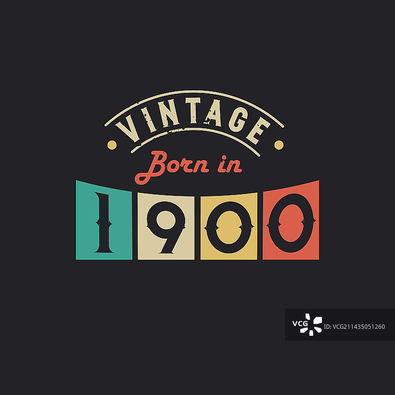 1900年复古生日纪念图片素材