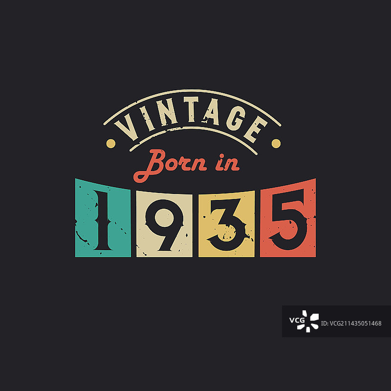 1935年复古生日图片素材