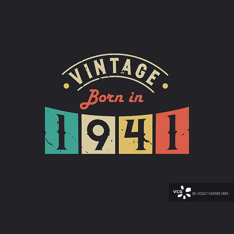 1941年复古生日图片素材