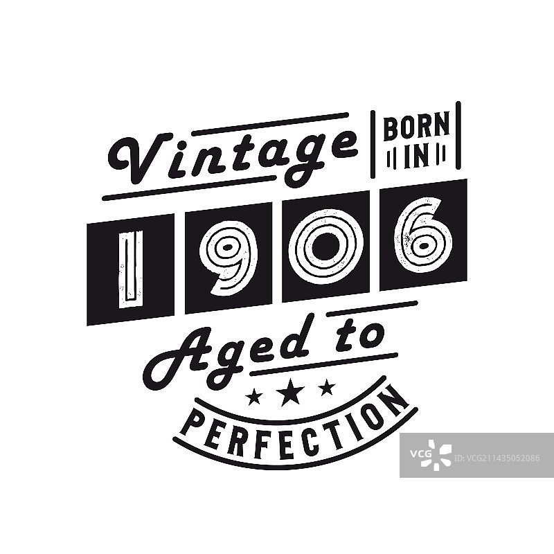 出生于1906年的复古生日庆典图片素材