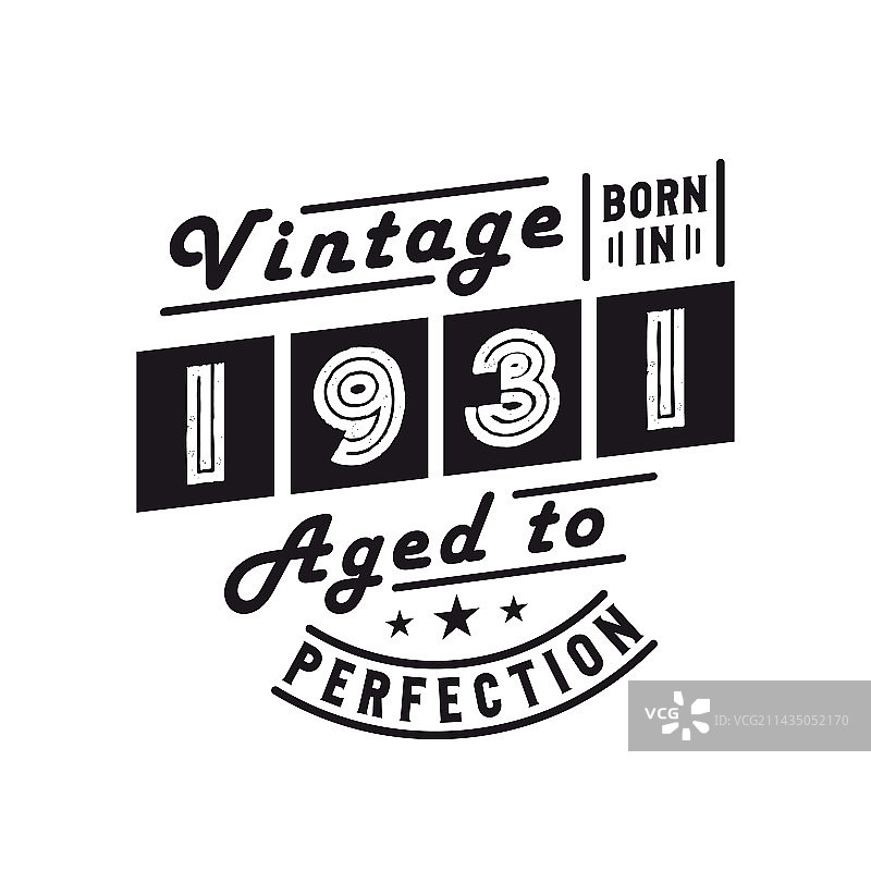 1931年出生复古生日庆祝图片素材