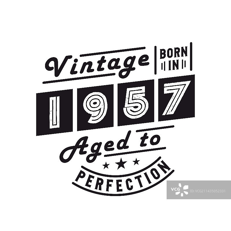 1957年复古生日庆祝图片素材