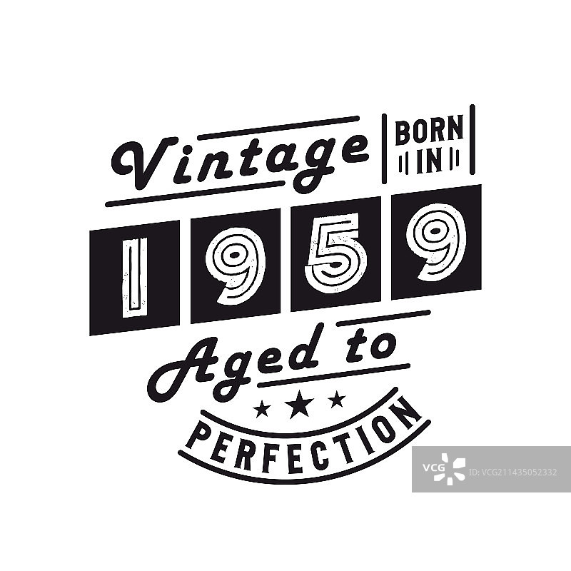 1959年复古生日庆祝图片素材