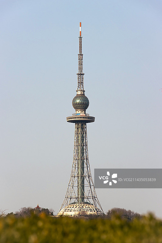 青岛电视塔近景图片素材