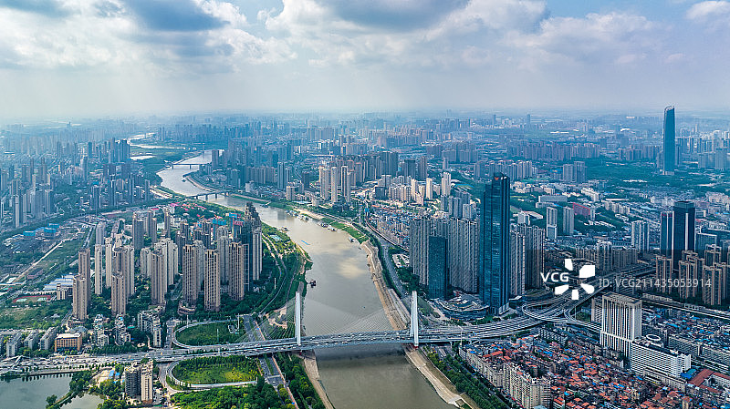 武汉汉江两岸城市发展建设图片素材
