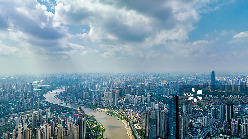 武汉汉江两岸城市发展建设图片素材