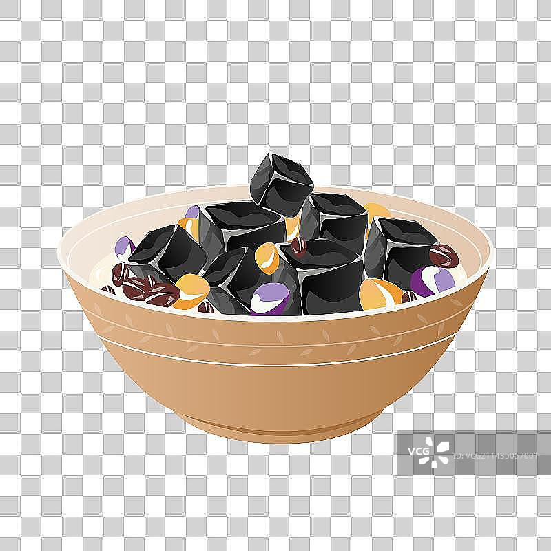 二十四节气之大暑传统甜食烧仙草龟苓膏双皮奶图片素材