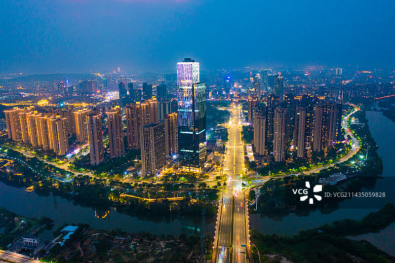 佛山市顺德区大良街道绿地中心（大良最高楼）图片素材