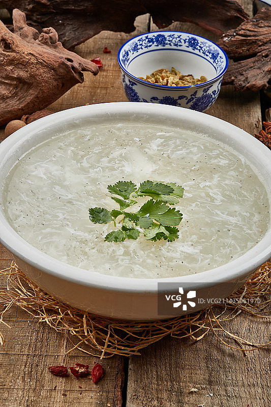 银鱼蛋花羹图片素材