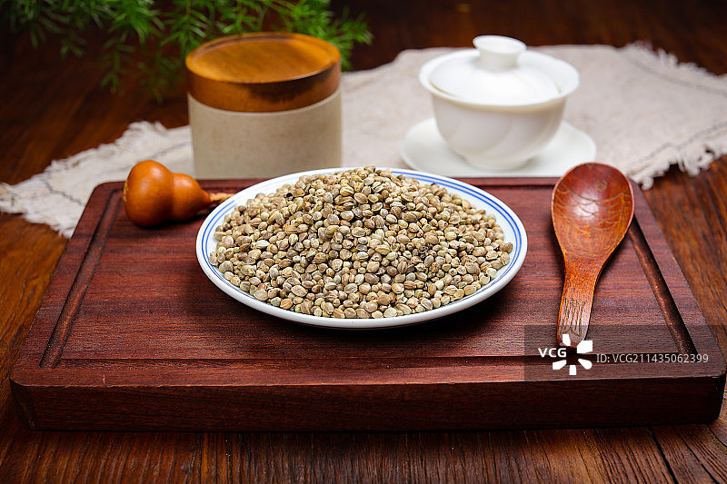 中医中药材火麻仁籽图片素材