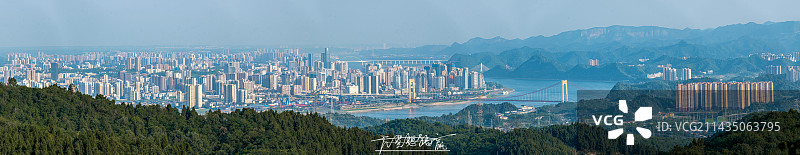 宜昌城市风光全景天际线图片素材